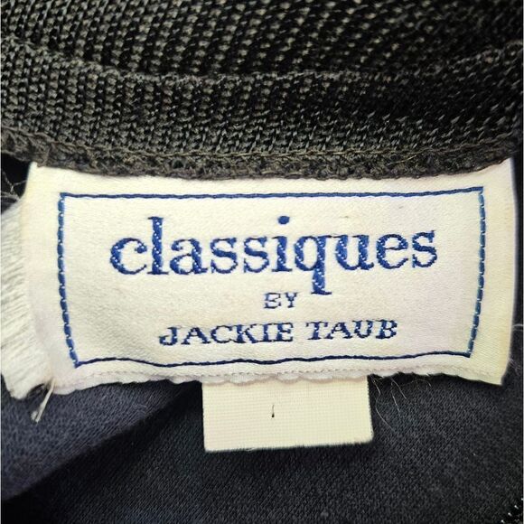 Vintage Classiques Jackie Taub '80s ILGWU Short Sleeve Knit Ruffle Hem Dress 18 - Picture 5 of 10